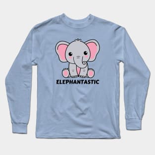 Elephantastic | Elephant Pun Long Sleeve T-Shirt